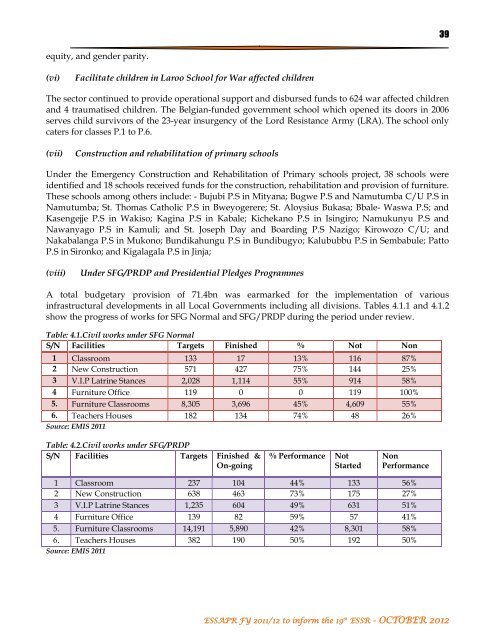 Part I - Ministry Of Education and Sports