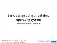 Basic design using a real-time operating system - Nuno Alves