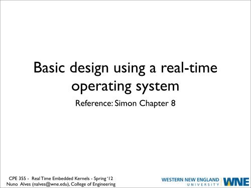 Basic design using a real-time operating system - Nuno Alves