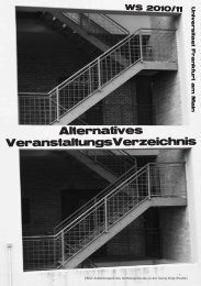 AlternativesVeranstaltungsVerzeichnis WS 10/11 - Fachschaft 04