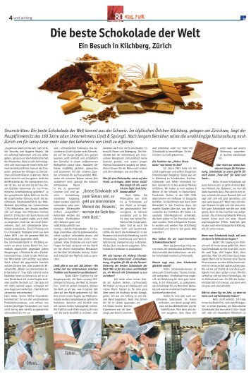 Die beste Schokolade der Welt, Lindt - Achtzig