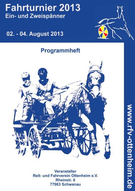 Programmheft 2013 - Reit- und Fahrverein Ottenheim eV