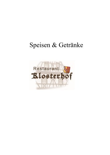 Speisen & Getränke