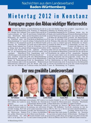 Baden-Württemberg - Deutscher Mieterbund