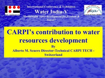 CARPI's Contribution to Water Resources ... - KW Conferences