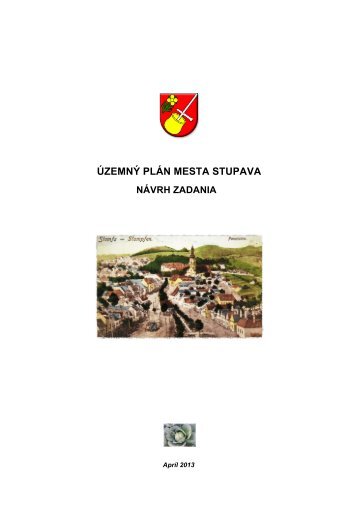 ÃzemnÃ½ plÃ¡n mesta Stupava - NÃ¡vrh zadania - Mesto Stupava