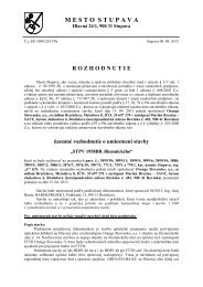 Dokument na stiahnutie pdf. - Mesto Stupava