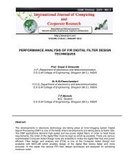 performance analysis of fir digital filter design techniques - Ijccr.com