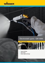 Electrostatic guns - GM 5000 - Wagner