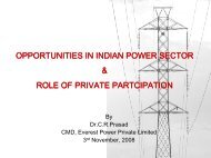Opportunities in Indian Power Sector & Role of ... - KW Conferences