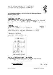 INTERNATIONAL FINN CLASS ASSOCIATION - Sailmaker.org