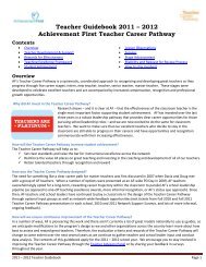 Recognize and develop effective teachers - TNTP