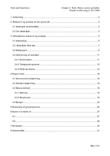 Style and Experience (.pdf)