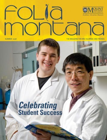 28463 magazine:FOLIA MONTANA - Mount Saint Vincent University