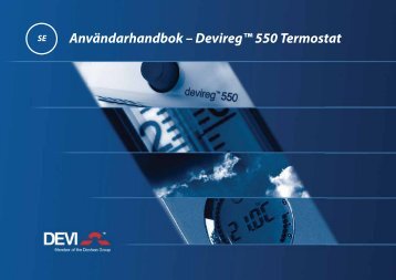 Användarhandbok – Devireg™ 550 Termostat - Elot