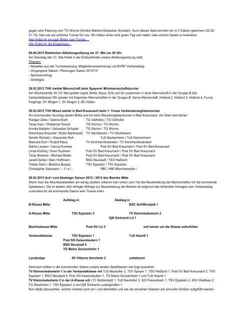 Zusammenfassung als PDF-Datei - TV Kleinniedesheim e.V. ...
