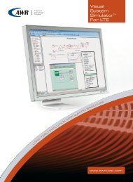 Visual System Simulator™ For LTE - Awrcorp.com