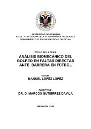 ANÁLISIS BIOMECÁNICO DEL GOLPEO EN FALTAS DIRECTAS ANTE BARRERA EN FÚTBOL