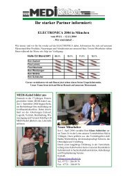Ihr starker Partner informiert: ELECTRONICA 2004 in München