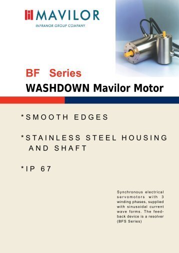 WASHDOWN Mavilor Motor BF Series