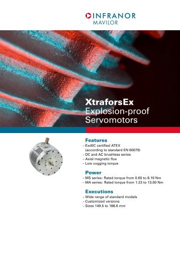 XtraforsEx Explosion-proof Servomotors - Mavilor