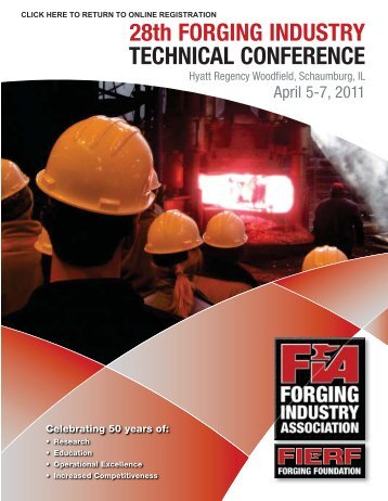 28th FORGING INDUSTRY TECHNICAL CONFERENCE