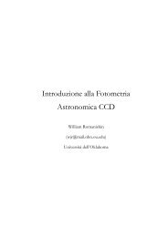 Introduzione alla Fotometria Astronomica CCD - Sezione Comete UAI