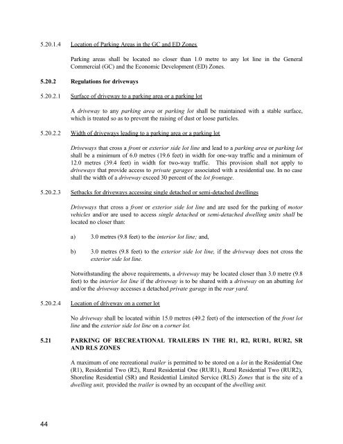 TOWNSHIP OF ORO-MEDONTE ZONING BY-LAW - County of Simcoe