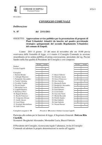 CONSIGLIO COMUNALE - Unione dei Comuni del Pratomagno