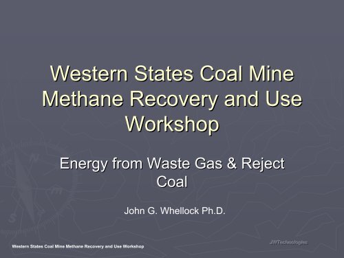 Energy from Waste Gas & Reject Coal