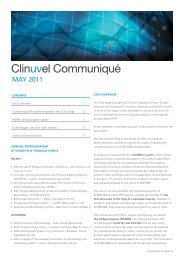 Clinuvel Newsletter May 2011 - Clinuvel Pharmaceuticals