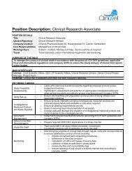 Clinical Research Associate - Clinuvel Pharmaceuticals