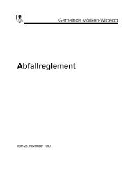 Abfallreglement - Gemeinde MÃ¶riken-Wildegg