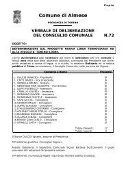Comune di Almese - Comitato NO TAV - Torino