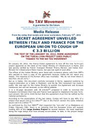 Secret agreement unveiled between Italy and France for the ...