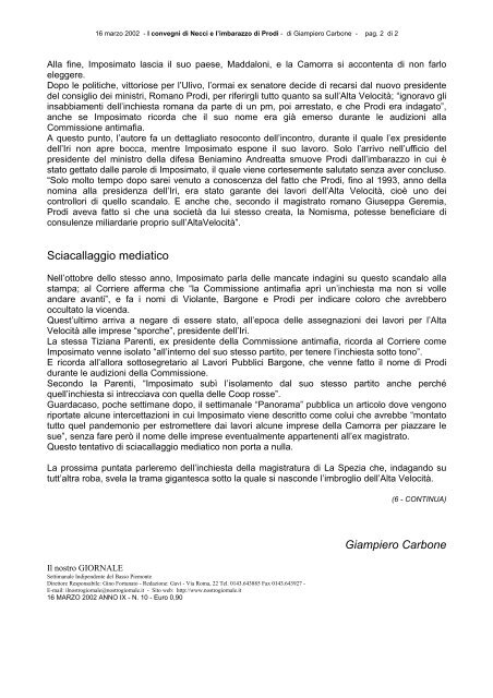 sintesi del libro - Comitato NO TAV - Torino