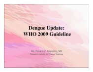 Dengue Update: WHO 2009 Guideline