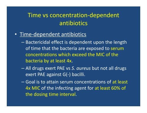 Principles in antimicrobial therapy - Pediatric Infectious Disease ...