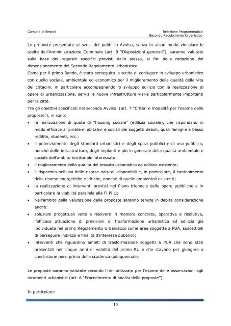 Relazione Programmatica - Unione dei Comuni del Pratomagno