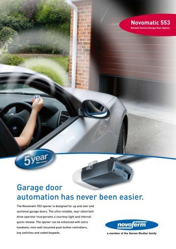 Garage door automation has never been easier. - Dallat Group