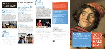 AANBOD BASISONDERWIJS - Frans Hals Museum