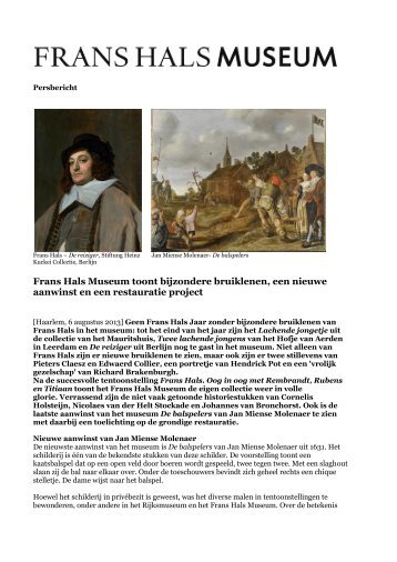 Download persbericht - Frans Hals Museum
