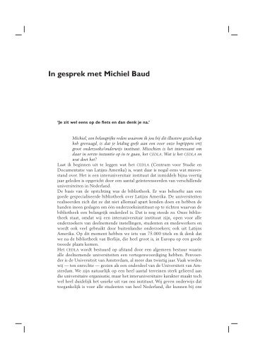 In gesprek met Michiel Baud - Nederlandsch Economisch-Historisch ...