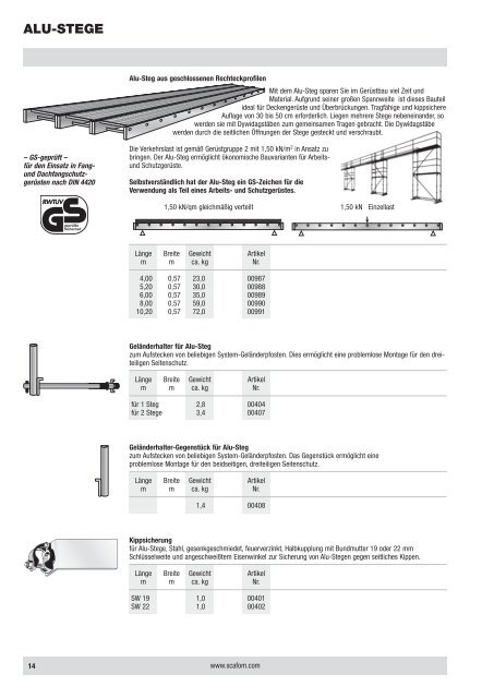 Produktliste - Scafom