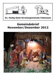 Gemeindebrief November/Dezember 2012 - Heilig Geist Falkensee