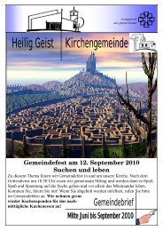 Gemeindebrief 07 / 10 bis 09 / 2010 (als PDF Datei) - Heilig Geist ...