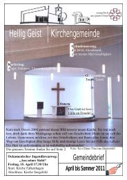 2011 bis 08/ 2011 (als PDF Datei) - Heilig Geist Falkensee