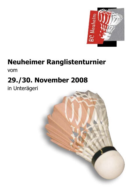 Neuheimer Ranglistenturnier - Badminton Club Neuheim