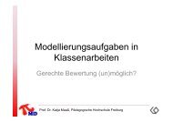 Modellierungsaufgaben in Klassenarbeiten - gerechte Bewertung (un)