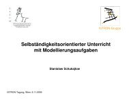 SelbststÃ¤ndigkeitsorientierter Unterricht mit Modellierungsaufgaben